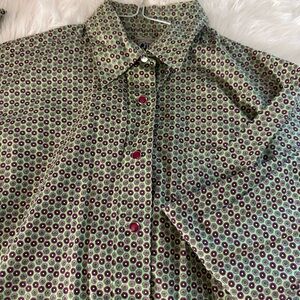 Cruel girl geometric long sleeve shirt